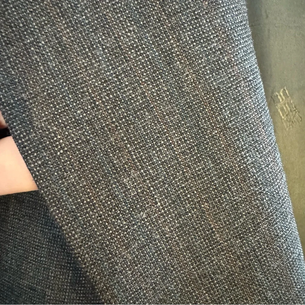 Vintage DAKS London Wool Tattersall Pattern‎ Grey Gray Blazer Sport Coat 42R